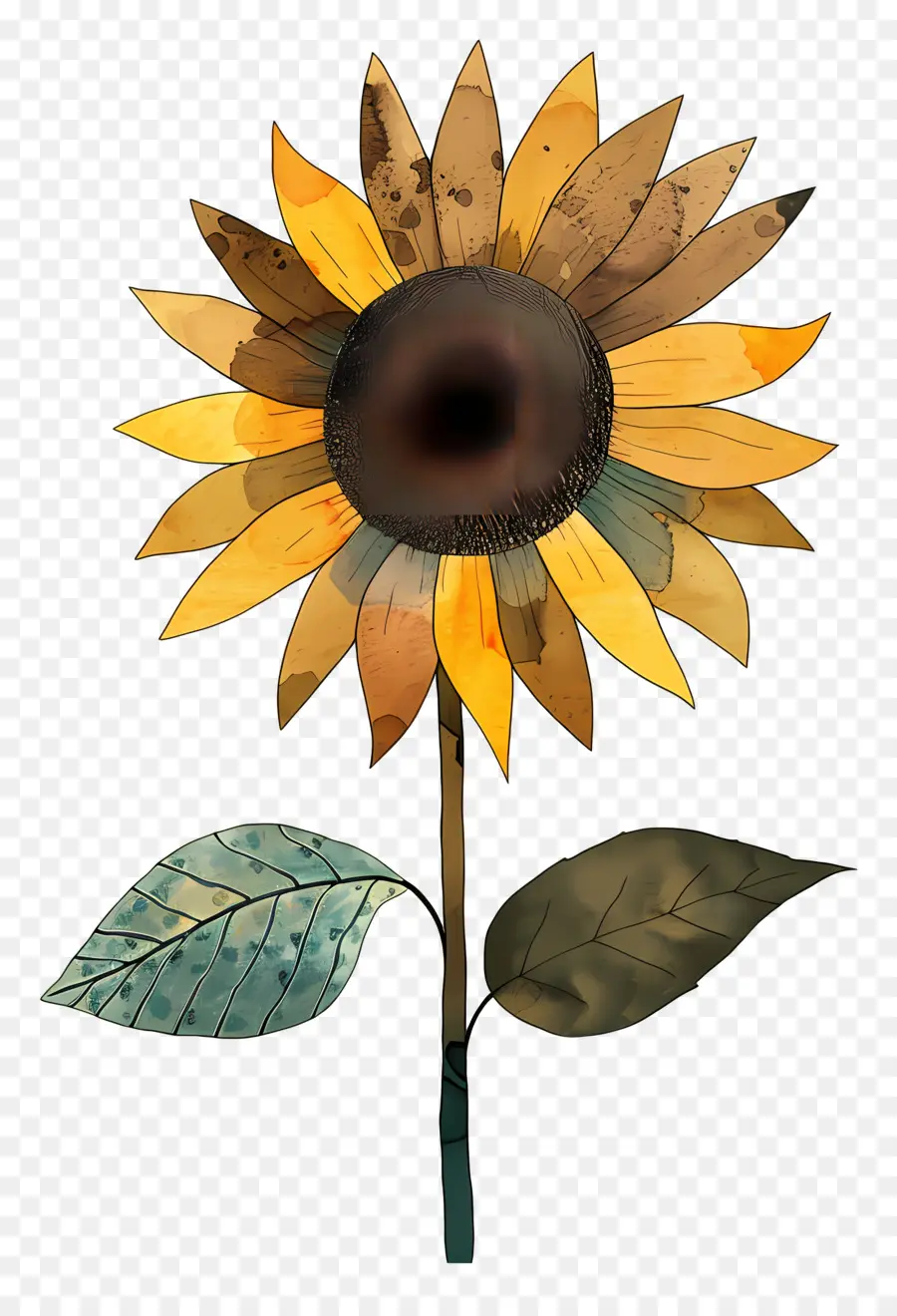Bunga Matahari，Kelopak PNG