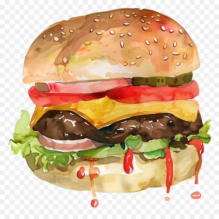 Burgernya，Cheeseburger PNG