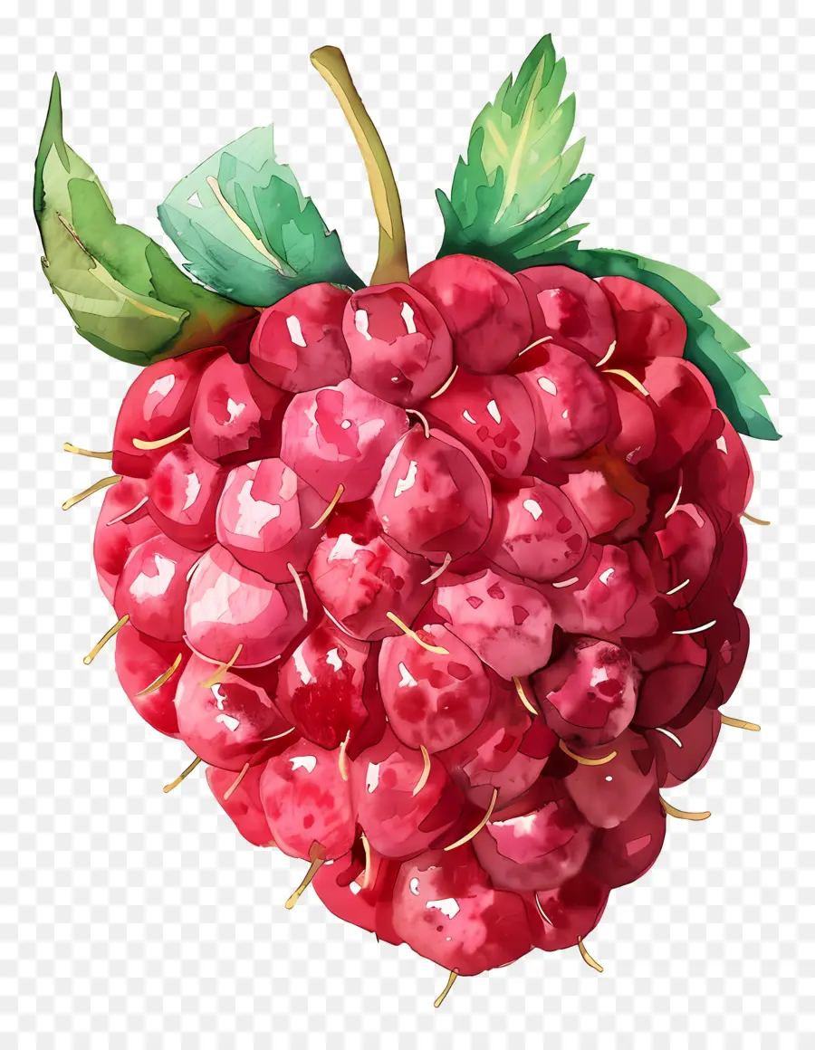 Raspberry，Lukisan Cat Air PNG