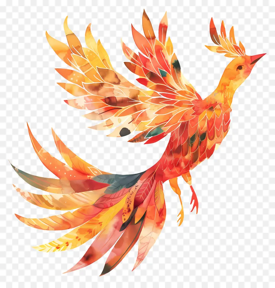 Phoenix，Phoenix Berwarna Warni PNG