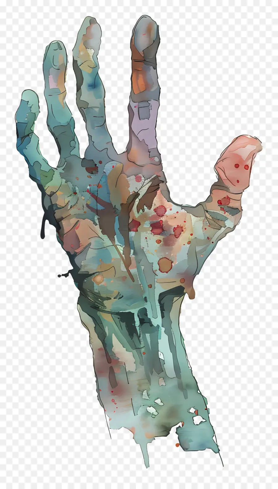Tangan Zombie，Lukisan Tangan PNG