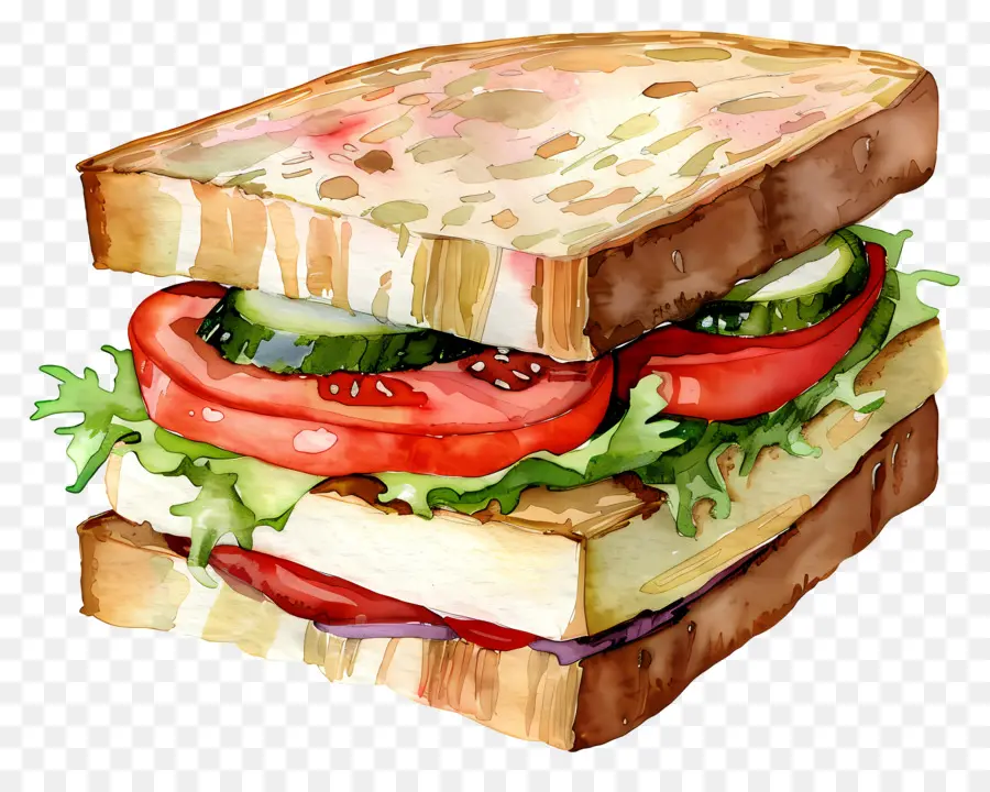 Sandwich，Selada PNG