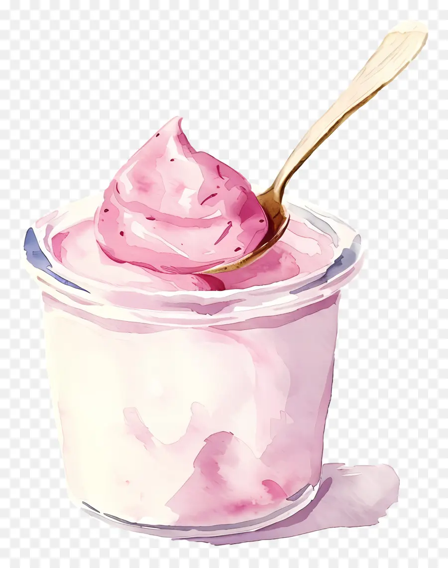 Yoghurt，Yogurt Merah Muda PNG