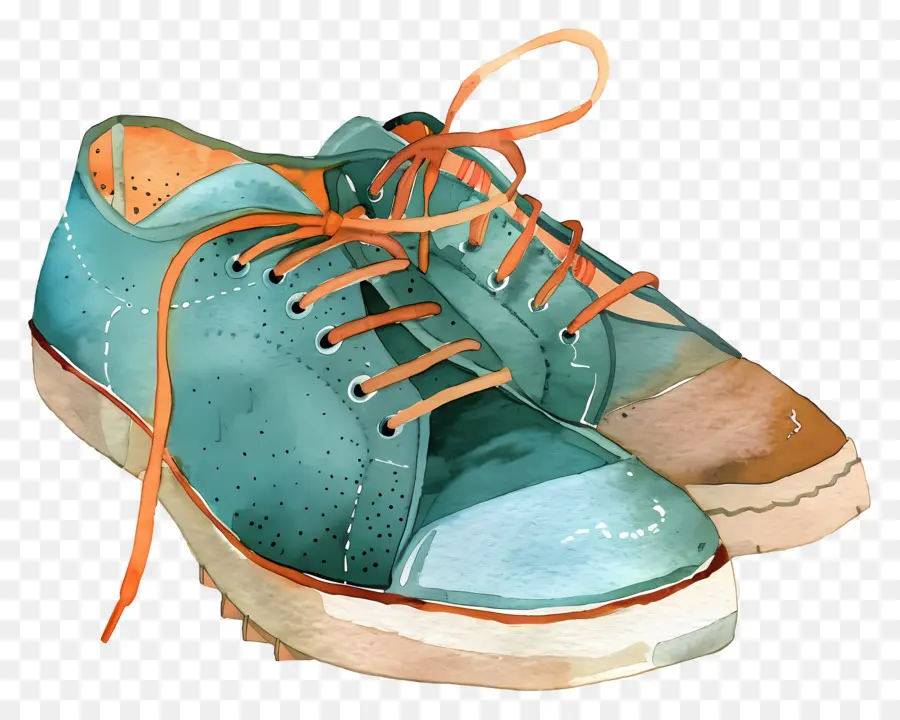 Sepatu，Sepatu Kets Warna  Warni PNG