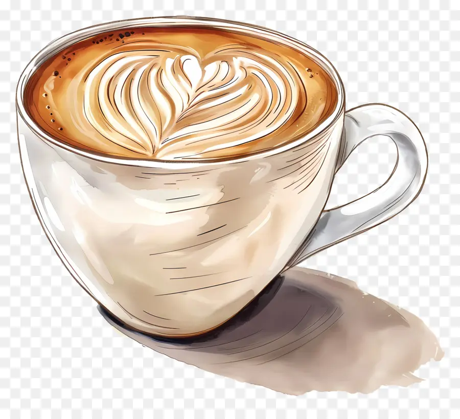 Cappucino，Seni Latte PNG