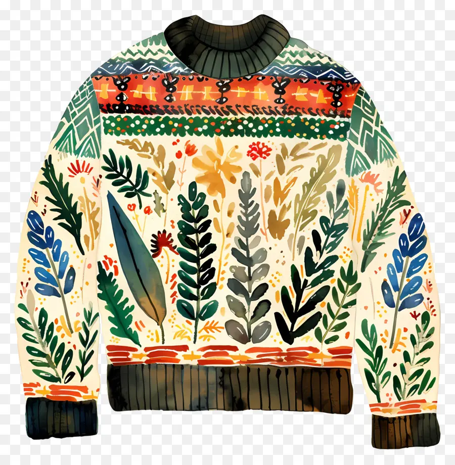 Sweater Jelek，Sweater Natal PNG