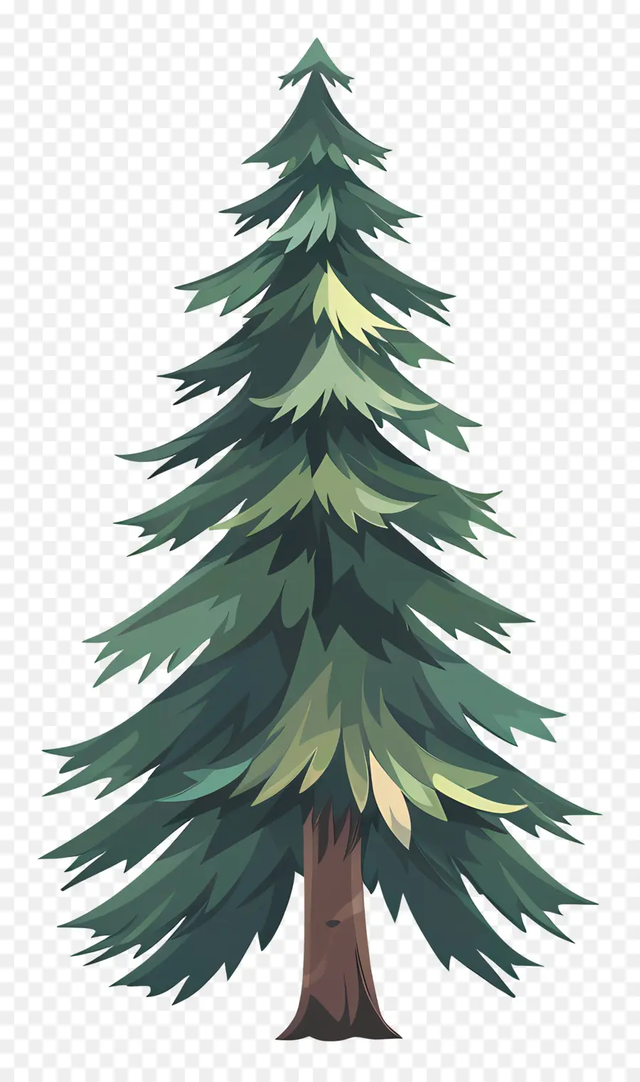 Pohon Pinus，Pohon Gambar PNG