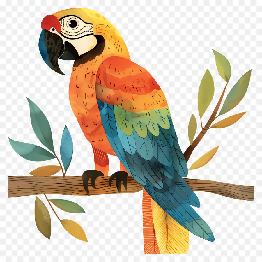 Macaw，Burung Beo Biru Dan Kuning PNG