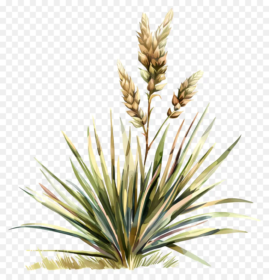 Yucca，Lukisan Cat Air PNG