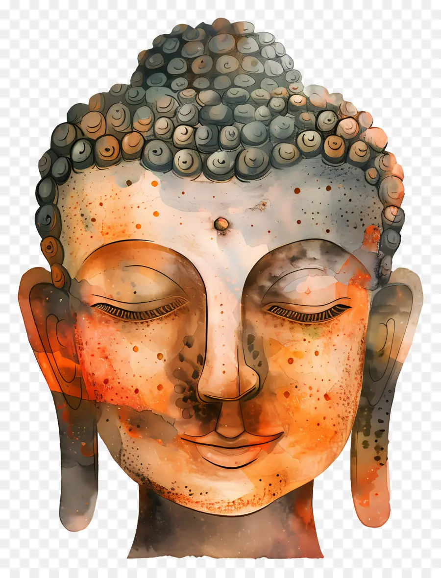 Potret Buddha，Buddha Wajah PNG