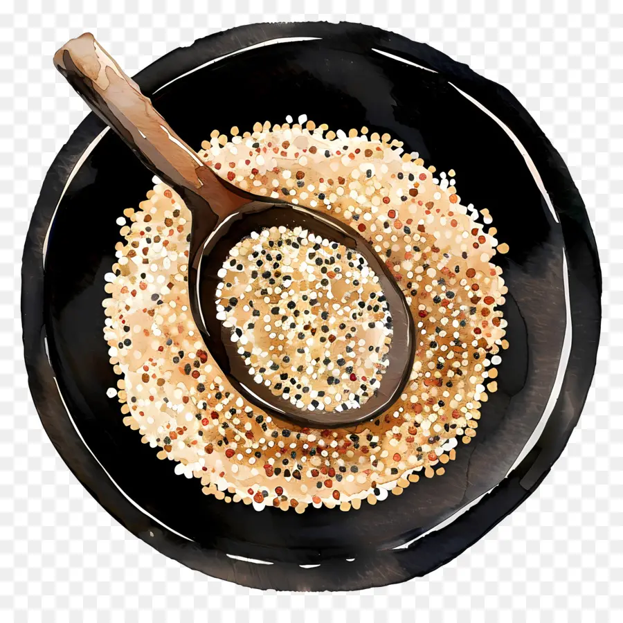 Quinoa，Lukisan Cat Air PNG