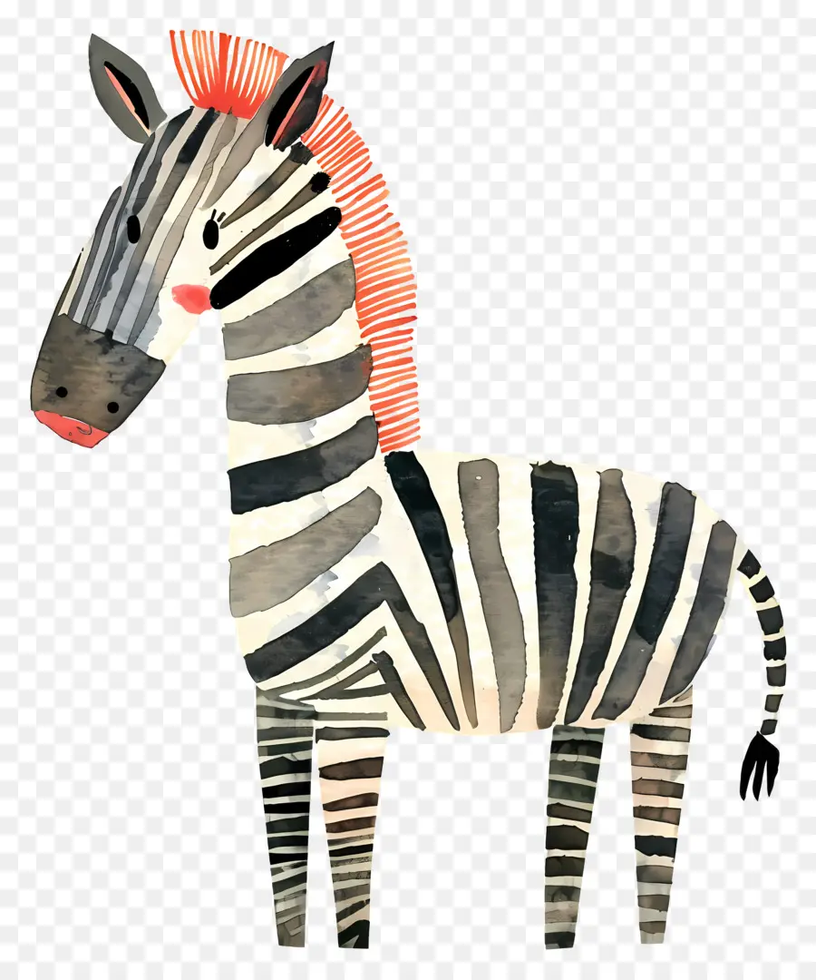 Zebra，Pola Bergaris Garis PNG
