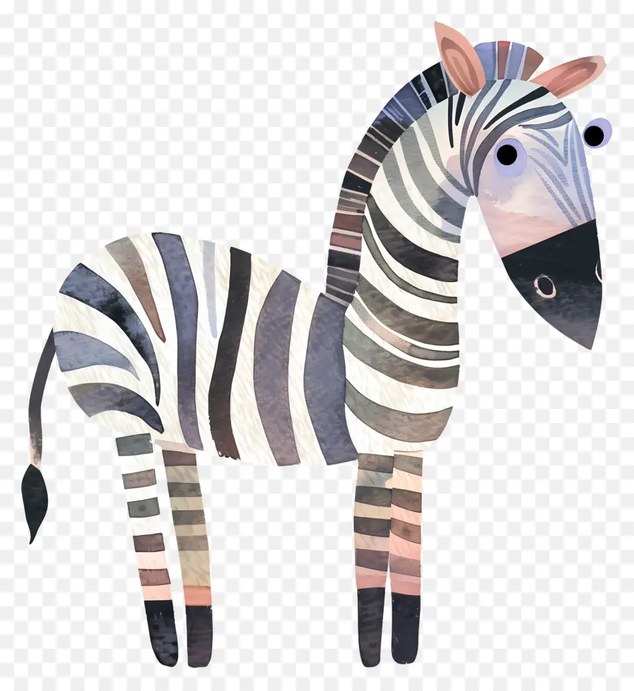 Zebra，Zebra Berwarna Warni PNG