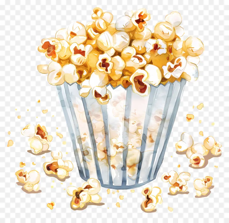 Popcorn，Makanan Ringan PNG