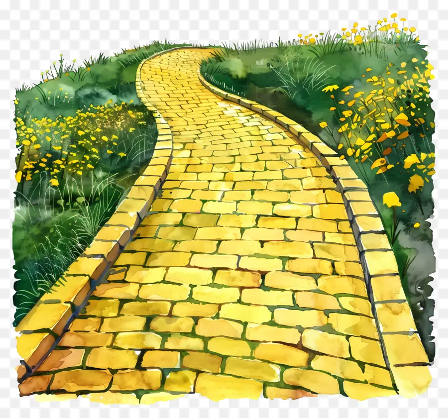 Jalan Batu Bata Kuning，Lukisan PNG