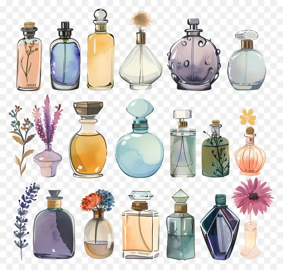 Botol Parfum，Botol Parfum Vintage PNG