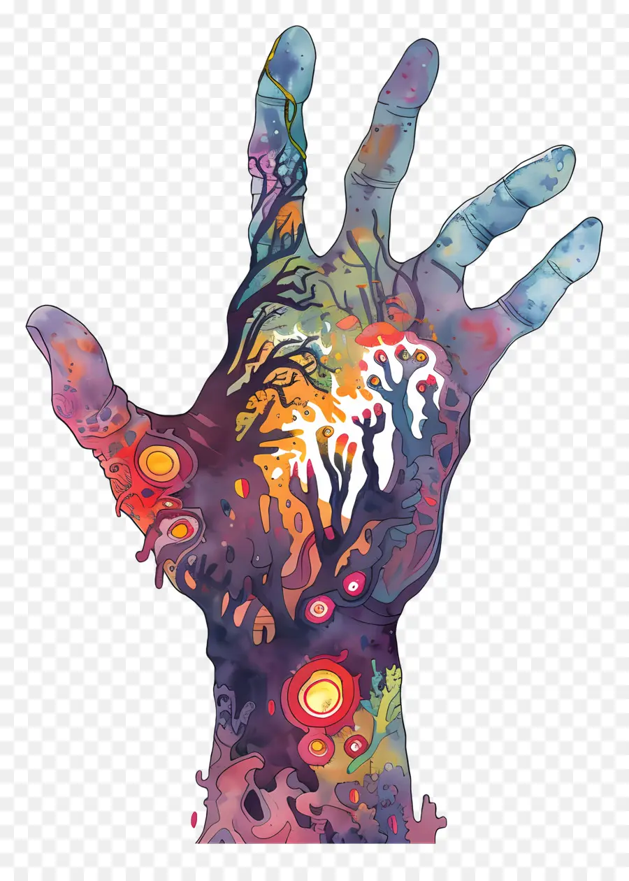 Tangan Zombie，Seni Abstrak PNG