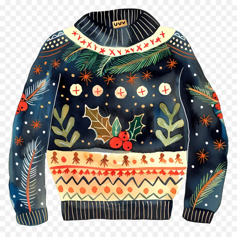 Sweater Natal Jelek，Sweter PNG