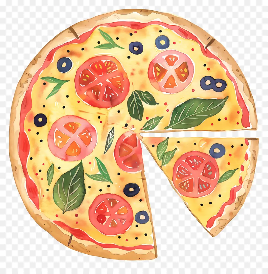 Pizza，Pizza Lukisan PNG