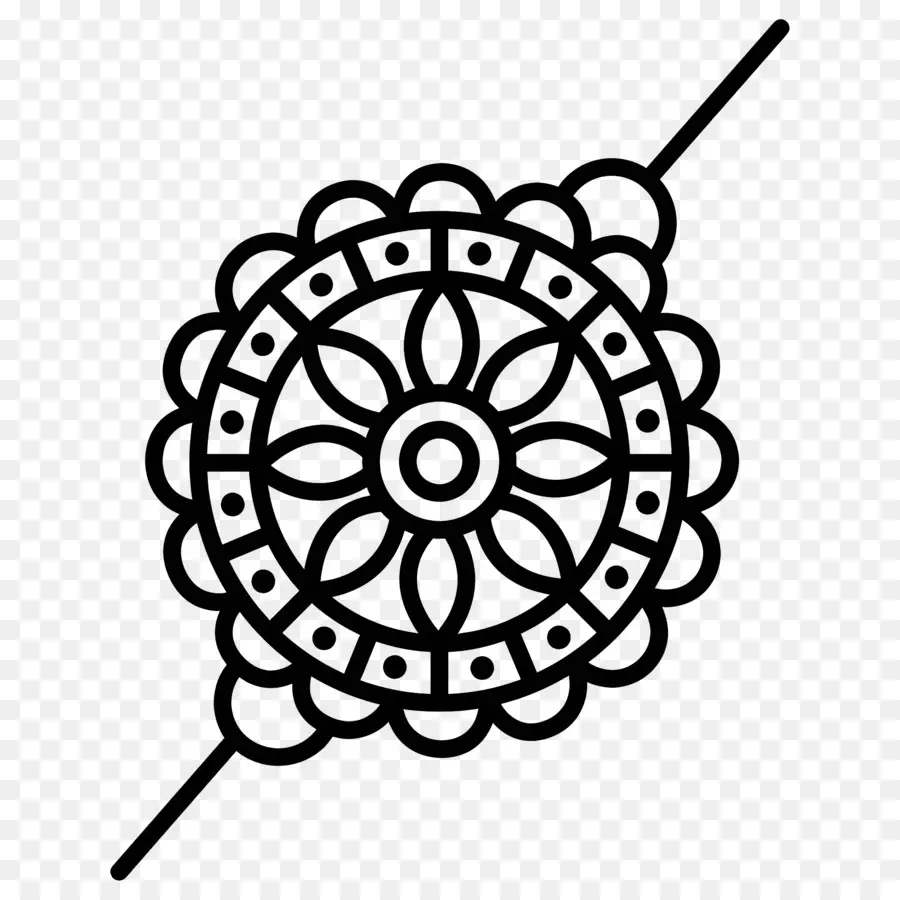 Rakhi，Mandala Dekoratif PNG