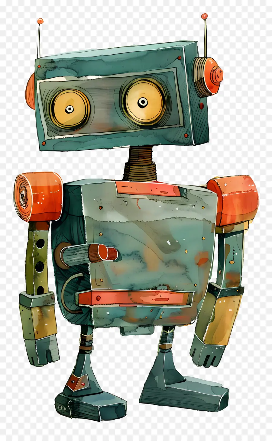 Robot，Lukisan PNG