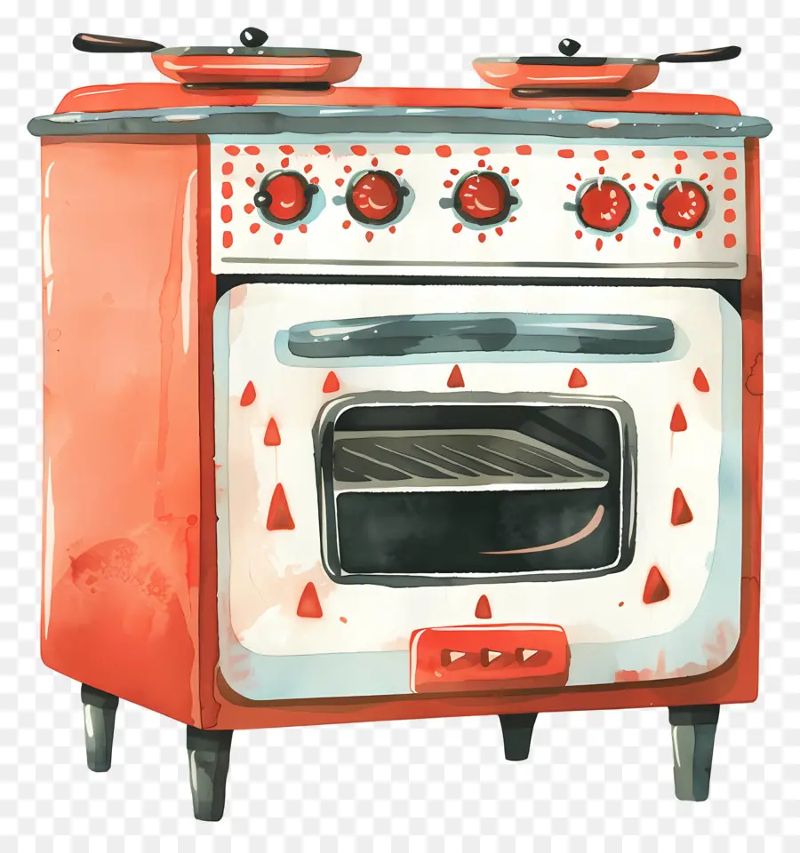 Oven，Kompor Dapur Vintage PNG