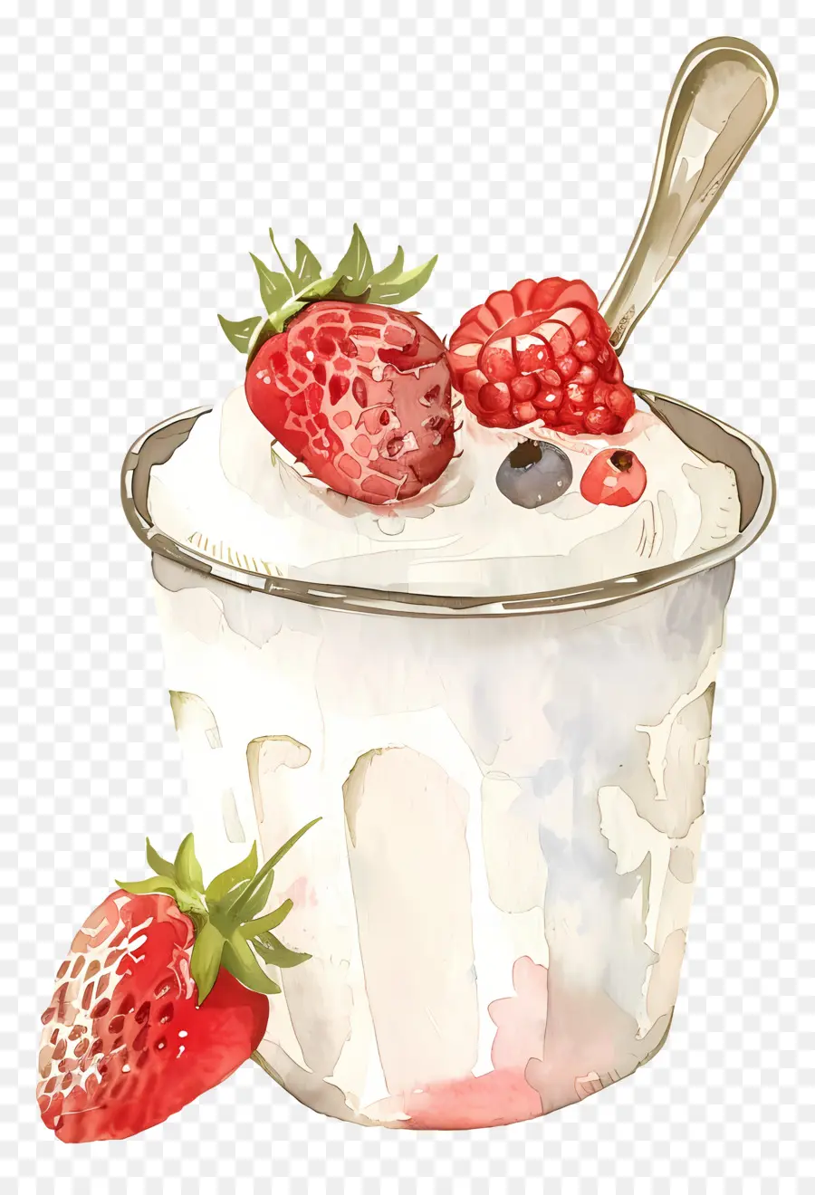 Yoghurt，Krim Kocok PNG