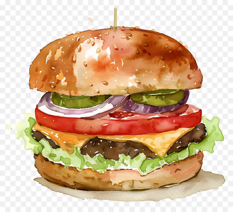 Burgernya，Cheeseburger PNG