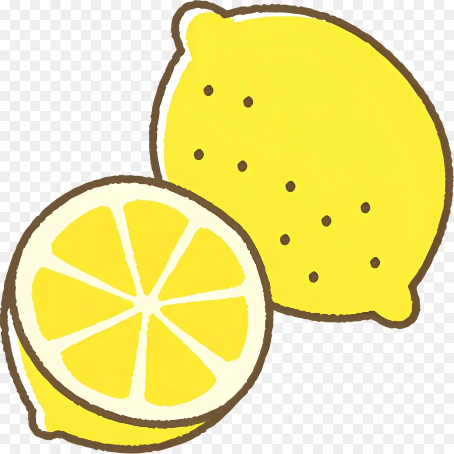 Buah，Lemon Kuning PNG