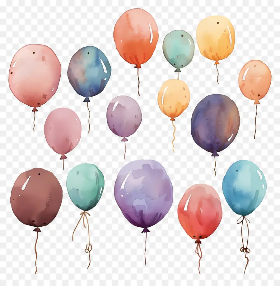 Balon，Balon Warna Warni PNG