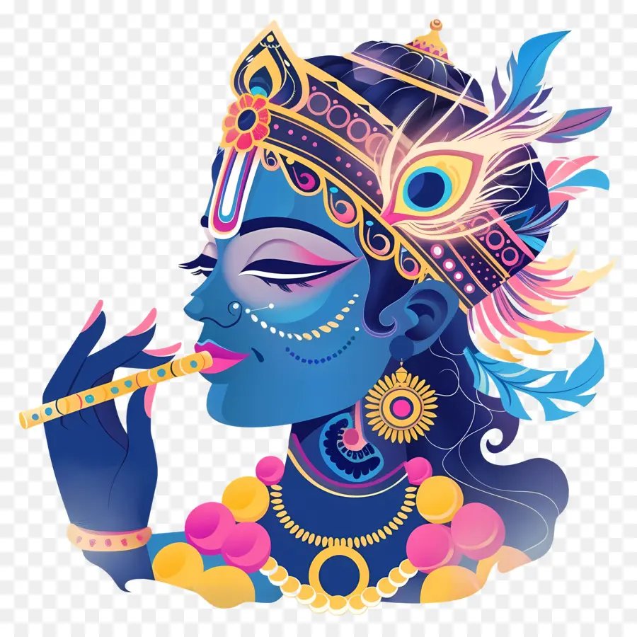 Janmashtami Kresna，Dewi Biru PNG