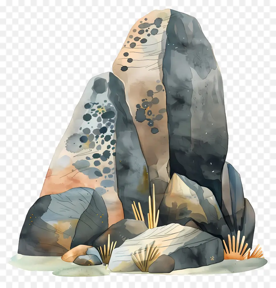 Batu，Lukisan Pemandangan PNG