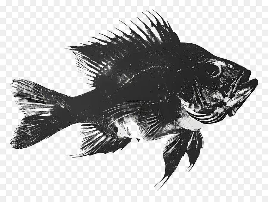 Ikan Siluet，Ikan PNG