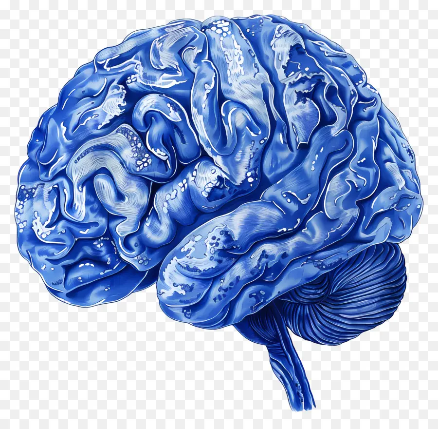 Otak Biru，Otak Manusia PNG