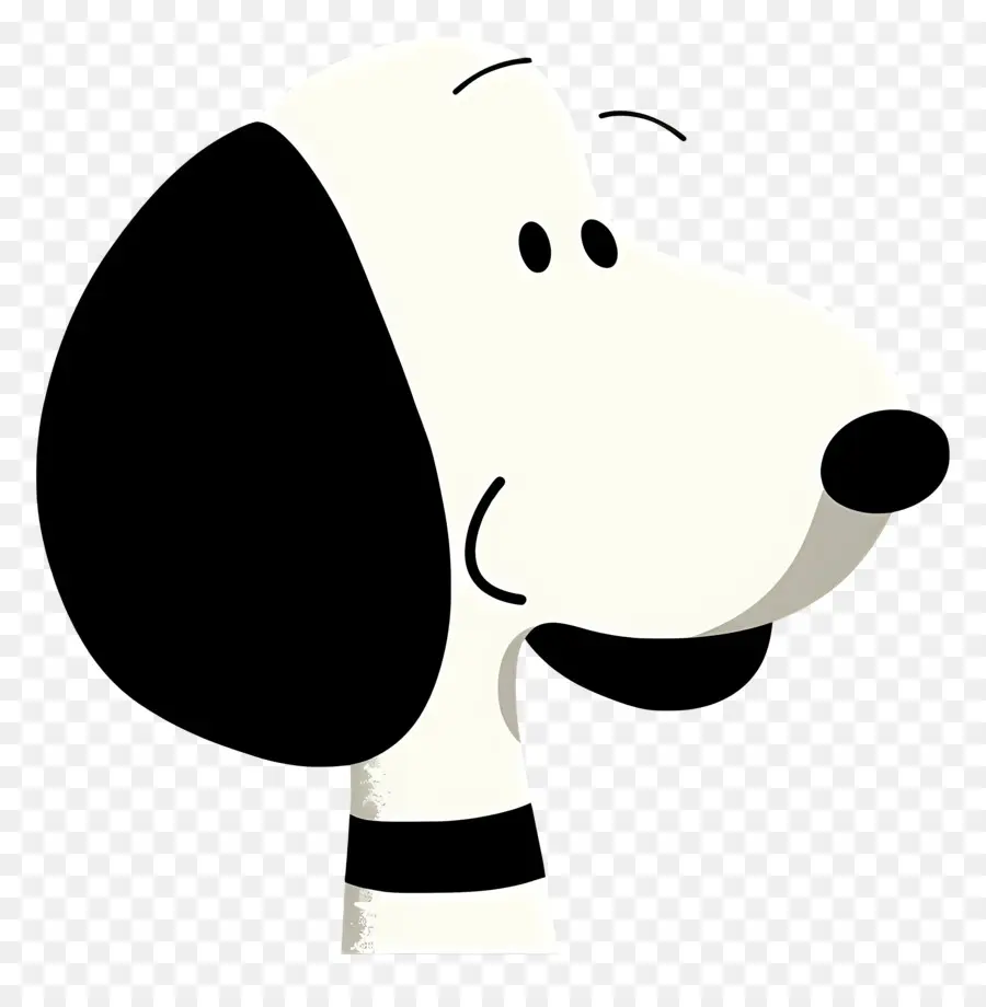 Kepala Snoopy，Anjing Kartun PNG