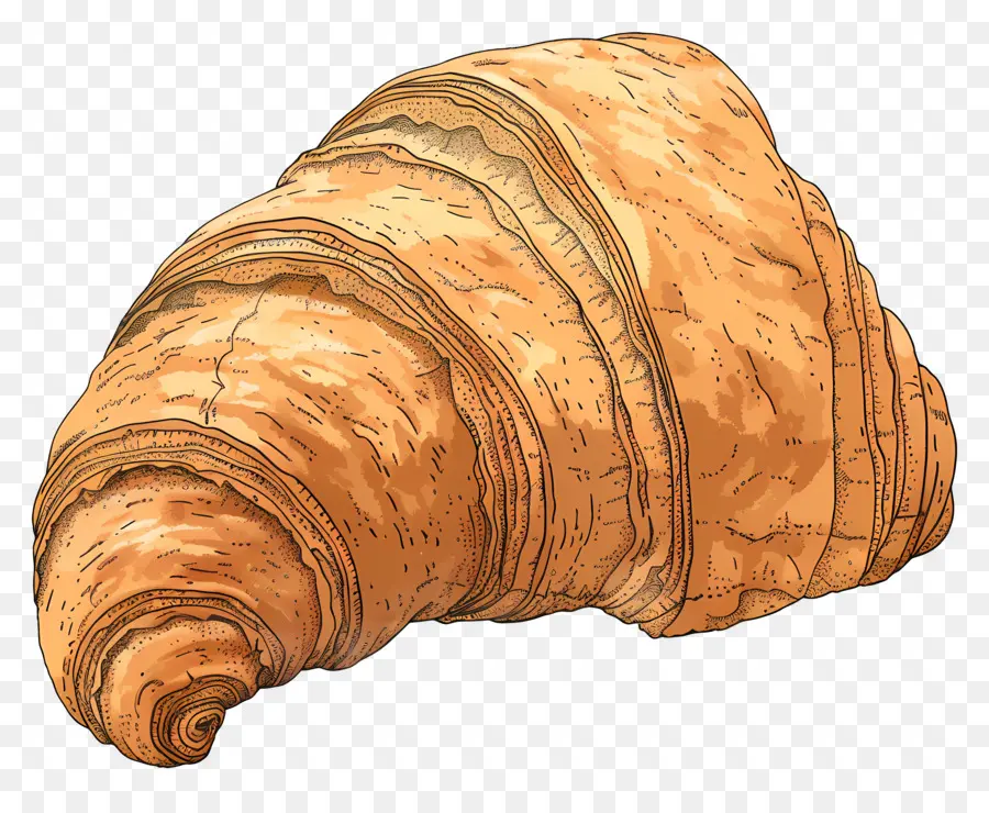 Croissant，Kue Kering PNG