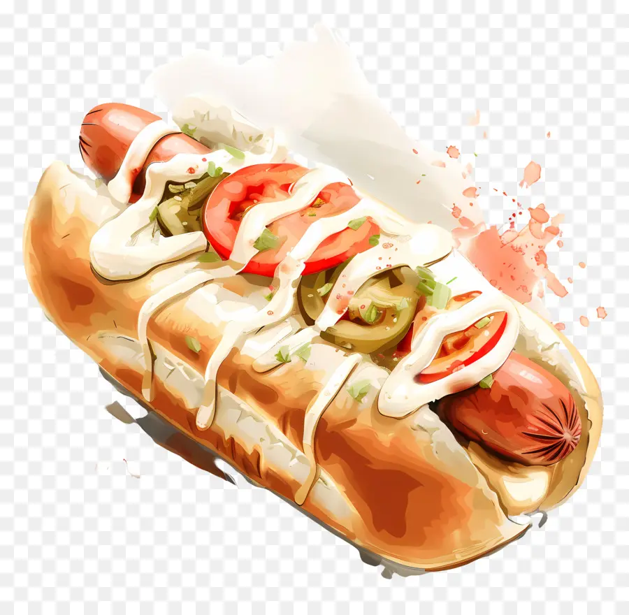 Hot Dog，Sosis PNG