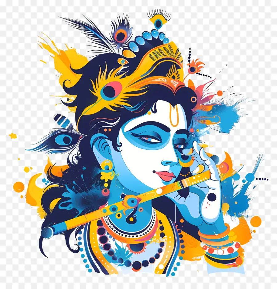 Janmashtami Kresna，Dewa Wisnu PNG