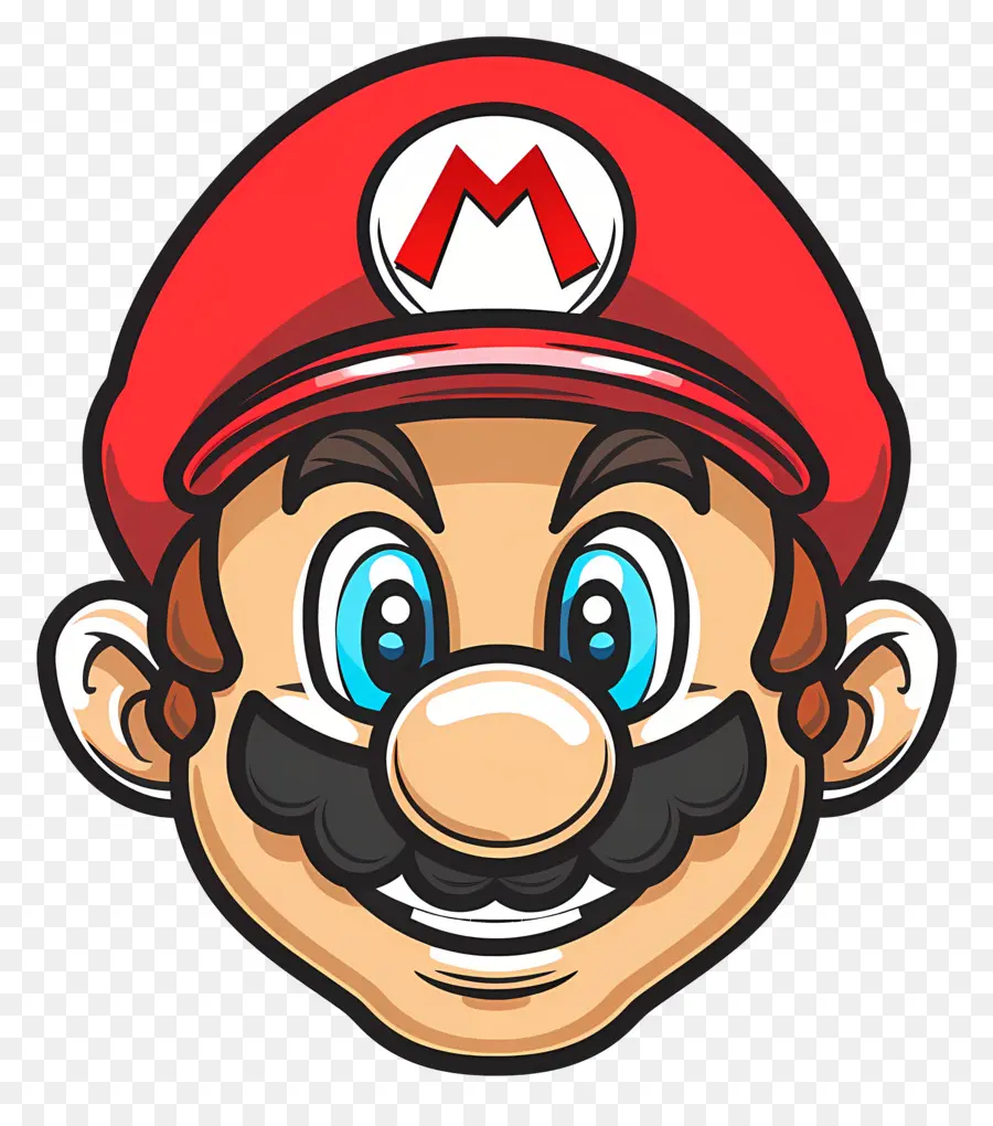 Kepala Mario，Mario PNG