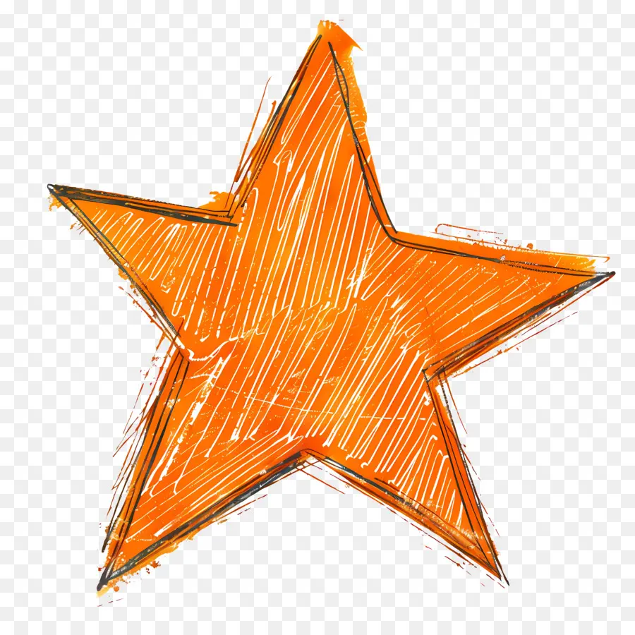 Bintang，Orange PNG