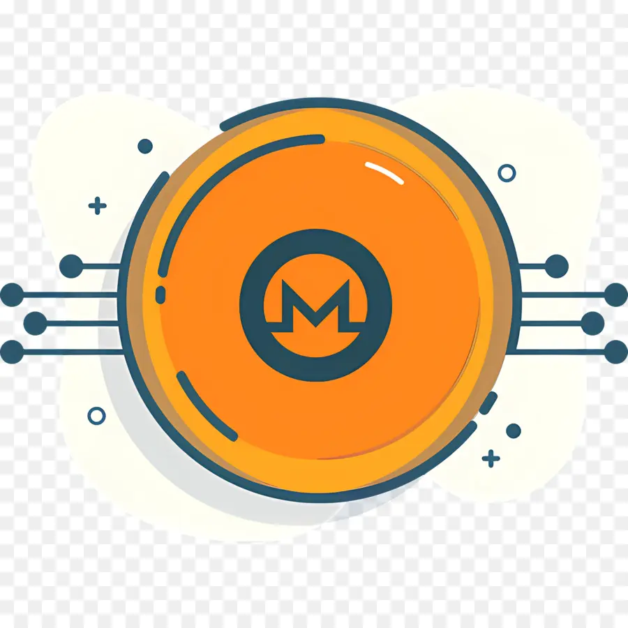 Mata Uang Kripto，Koin Monero PNG