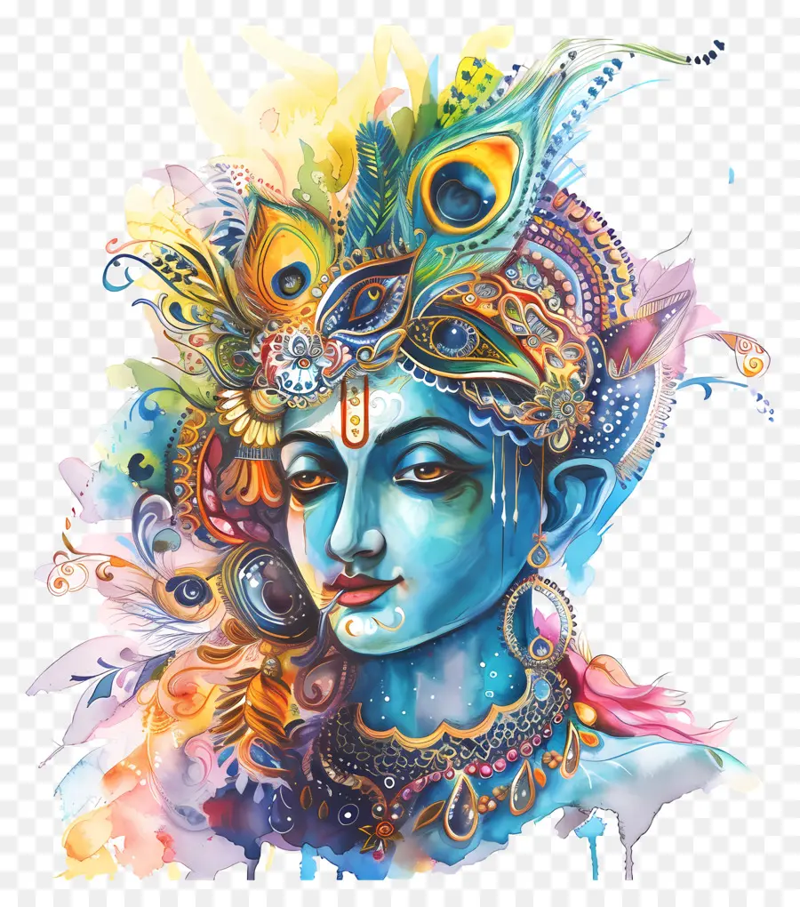 Janmashtami Kresna，Dewa Wisnu PNG