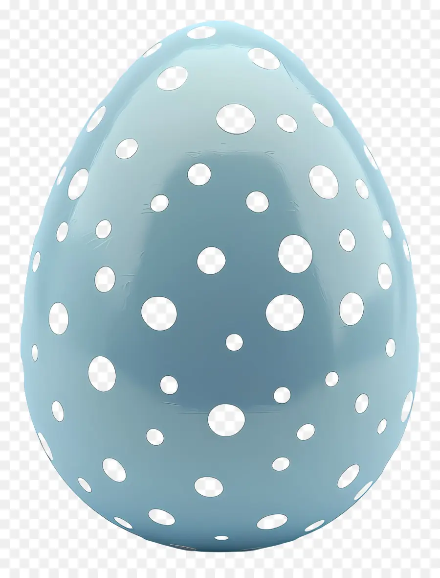 Biru Telur，Telur Polka Dot PNG