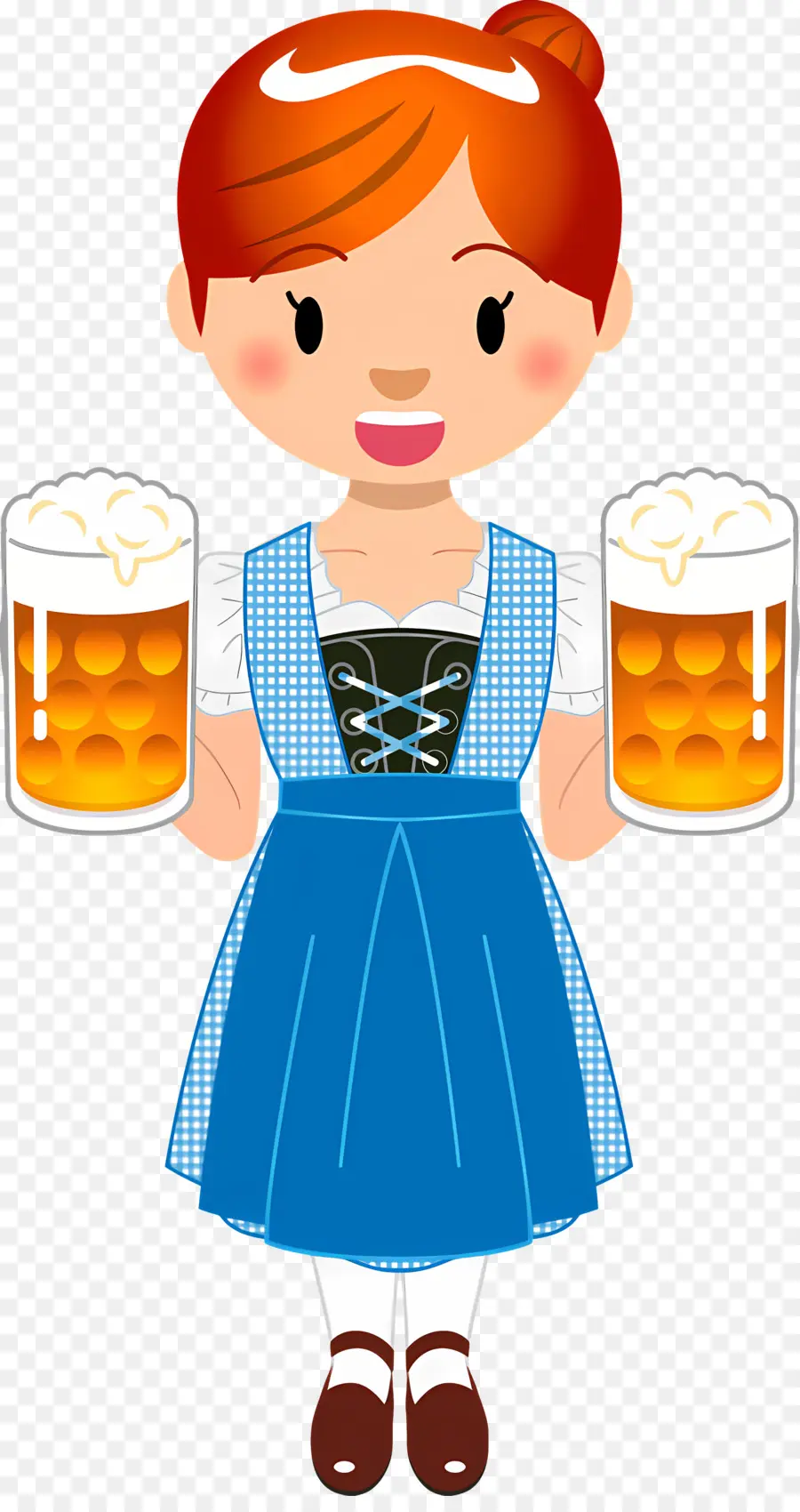 Oktoberfest，Gadis Dengan Bir PNG