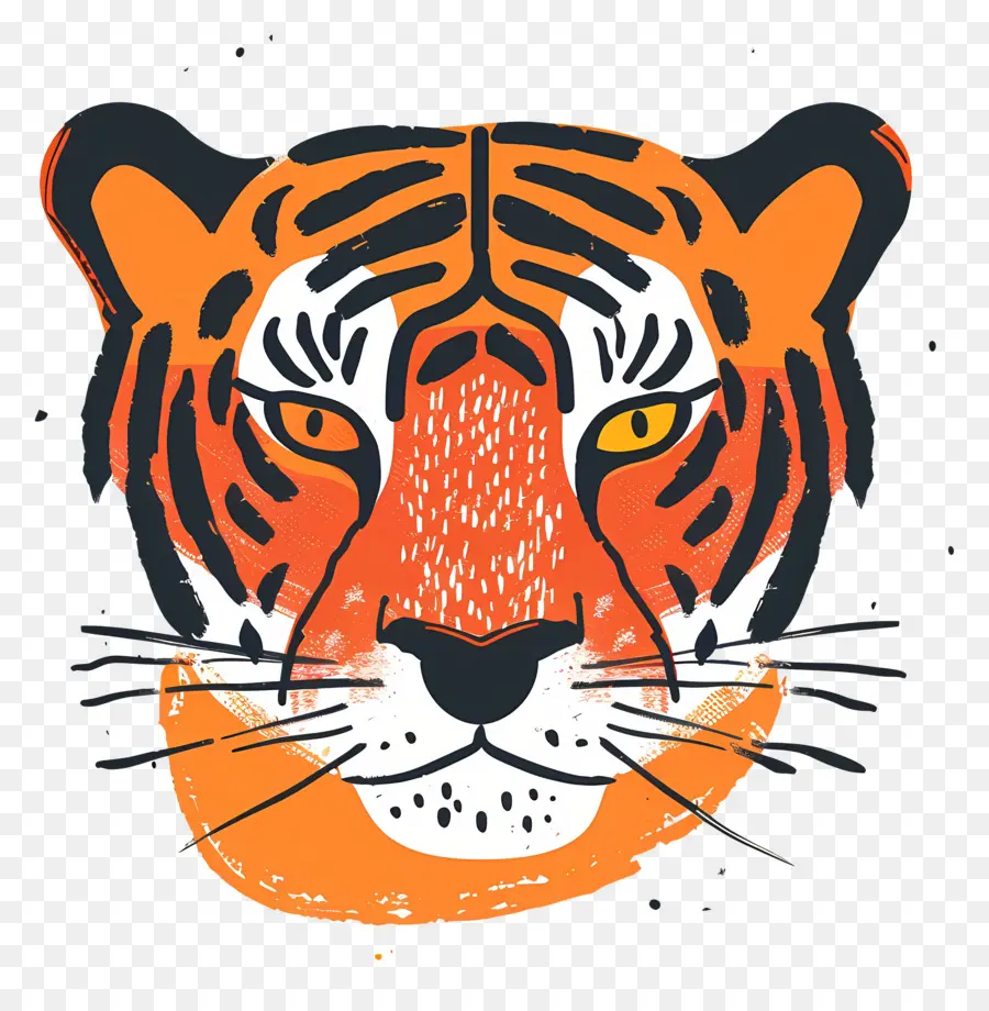 Kepala Harimau，Wajah Harimau PNG