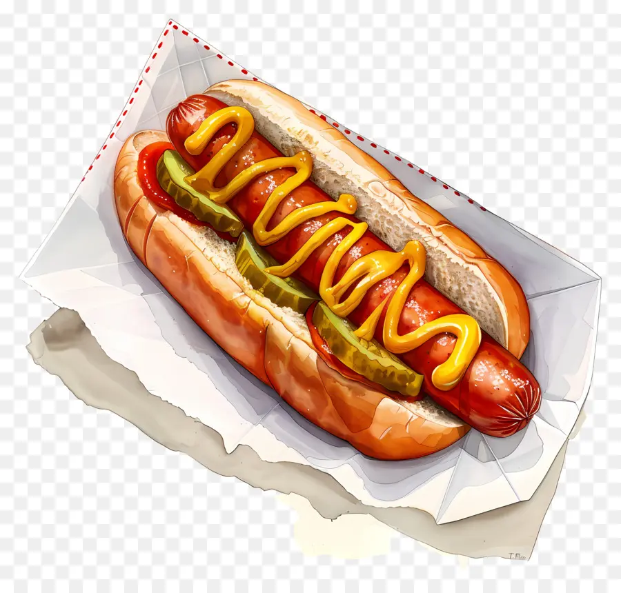 Hot Dog，Camilan PNG