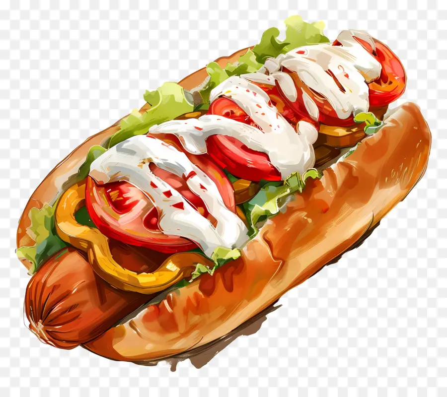 Hot Dog，Topping PNG