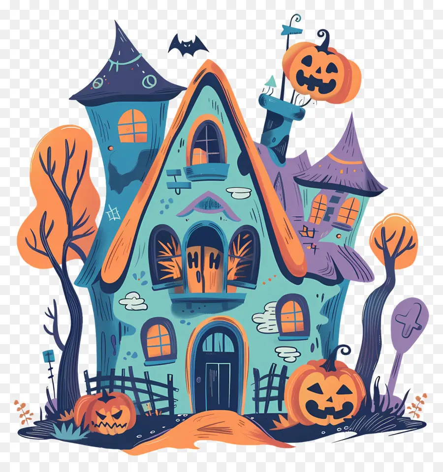 Rumah Halloween，Rumah Berhantu PNG