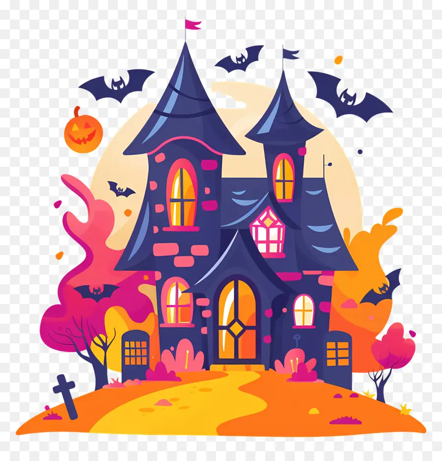 Halloween Rumah，Rumah Seram PNG