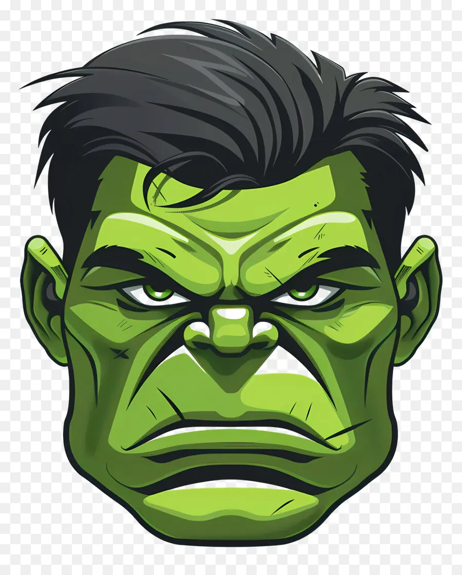 Kepala Hulk，Hulk Hijau PNG